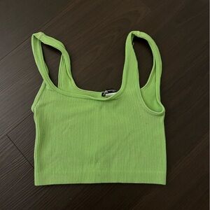 Zara seamless green top